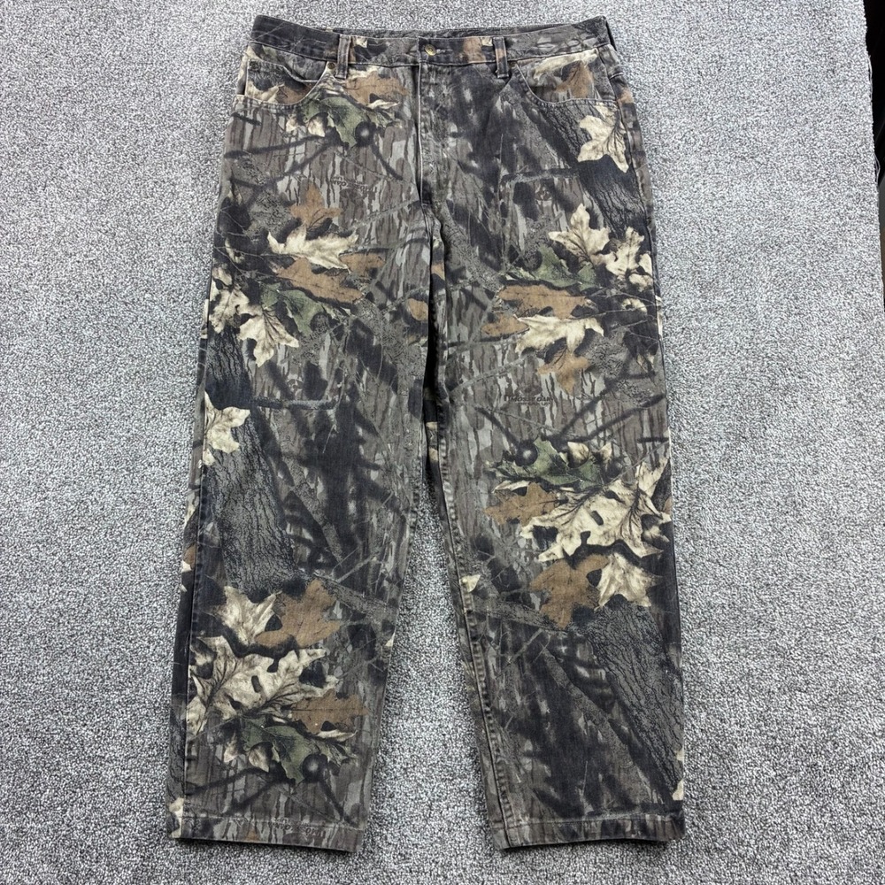 Cabela's Camo Pants Mens 38 Mossy Oak Break-Up Camouflage Hunting Outdoor Canvas